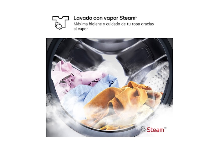 LG Lavadora inteligente AI Direct Drive. TurboWash 360º, 20kg ,  1000rpm B, Inox antihuellas, Serie XXL, F0P3CYV2E