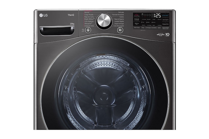 LG Lavadora inteligente AI Direct Drive. TurboWash 360º, 20kg ,  1000rpm B, Inox antihuellas, Serie XXL, F0P3CYV2E