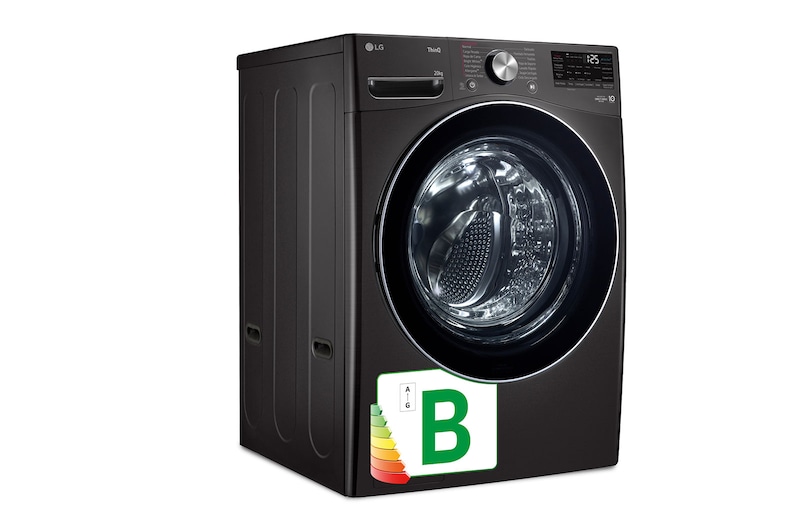 LG Outlet Lavadora inteligente AI Direct Drive. TurboWash 360º, 20kg , 1000rpm B, Inox antihuellas, Serie XXL, F0P3CYV2E.OBSEXC