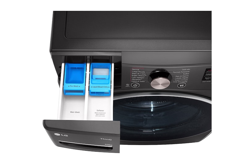 LG Lavadora inteligente AI Direct Drive. TurboWash 360º, 20kg ,  1000rpm B, Inox antihuellas, Serie XXL, F0P3CYV2E