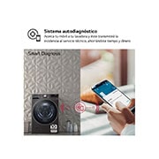 LG Lavadora inteligente AI Direct Drive. TurboWash 360º, 20kg , 1000rpm B, Inox antihuellas, Serie XXL, F0P3CYV2E.OBSEXC
