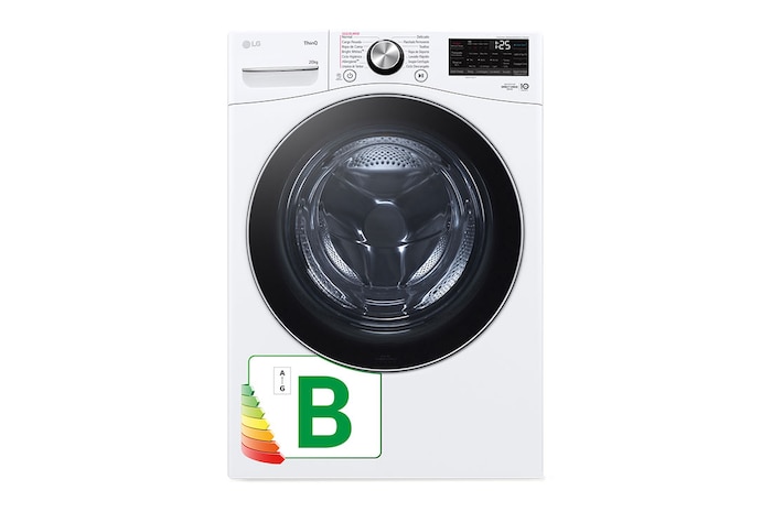 LG Lavadora inteligente AI Direct Drive. TurboWash 360º, 20kg , 1000rpm B, Blanca, Serie XXL, F0P3CYV2W.OBSEXC