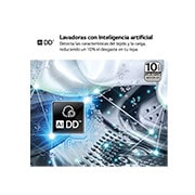 LG Lavadora inteligente AI Direct Drive. TurboWash 360º, 20kg , 1000rpm B, Blanca, Serie XXL, F0P3CYV2W.OBSEXC