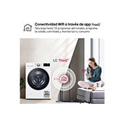 LG Lavadora inteligente AI Direct Drive. TurboWash 360º, 20kg , 1000rpm B, Blanca, Serie XXL, F0P3CYV2W.OBSEXC