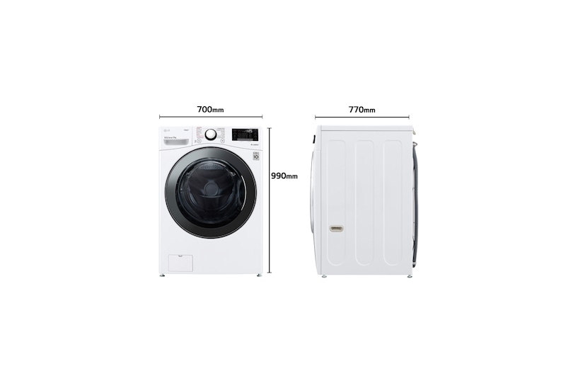 LG Outlet Lavadora LG F1P1CY2W, 17 kg, E, Blanco, 1100rpm, Serie XXL, F1P1CY2W.OUTLET