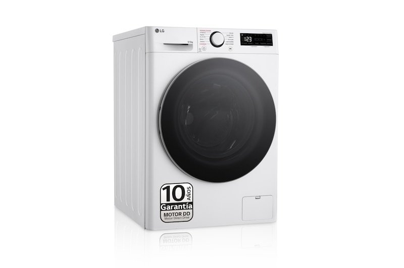 LG Outlet Lavasecadora inteligente AI Direct Drive TM, Vapor 9/5kg, 1200rpm, Un 10% más eficiente que A(lavado) /D(secado) Blanca, Serie Fondo especial 500, F2DR5S09A1W.OUTLET