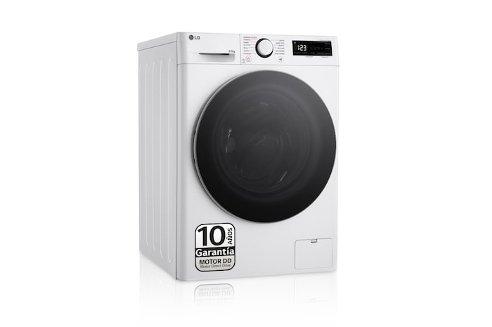 LG Outlet Lavasecadora inteligente AI Direct Drive TM, Vapor 9/5kg, 1200rpm, Un 10% más eficiente que A(lavado) /D(secado) Blanca, Serie Fondo especial 500, F2DR5S09A1W.OUTLET