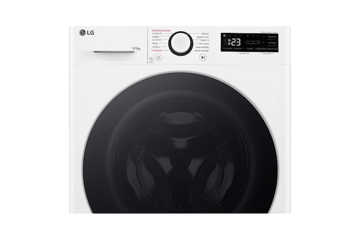 LG Outlet Lavasecadora inteligente AI Direct Drive TM, Vapor 9/5kg, 1200rpm, Un 10% más eficiente que A(lavado) /D(secado) Blanca, Serie Fondo especial 500, F2DR5S09A1W.OUTLET