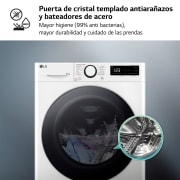 LG Outlet Lavasecadora inteligente AI Direct Drive TM, Vapor 9/5kg, 1200rpm, Un 10% más eficiente que A(lavado) /D(secado) Blanca, Serie Fondo especial 500, F2DR5S09A1W.OUTLET