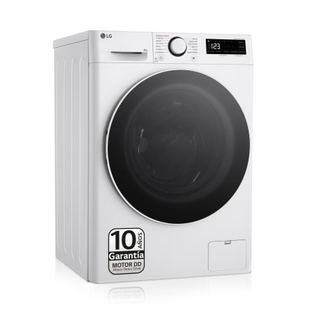 Vista frontal de Outlet Lavadora inteligente AI Direct Drive, Vapor, 8kg , 1200rpm Un 10% más eficiente que A, Serie fondo especial 500 F2WR5S08A0W.OUTLET