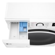 LG Outlet Lavadora inteligente AI Direct Drive, Vapor, 8kg , 1200rpm Un 10% más eficiente que A, Serie fondo especial 500, F2WR5S08A0W.OUTLET