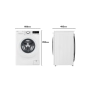 LG Lavadora inteligente AI Direct Drive TM, 8,5kg, 1200 Clasificación A, Blanca, Serie 305, F2WV3058N3W