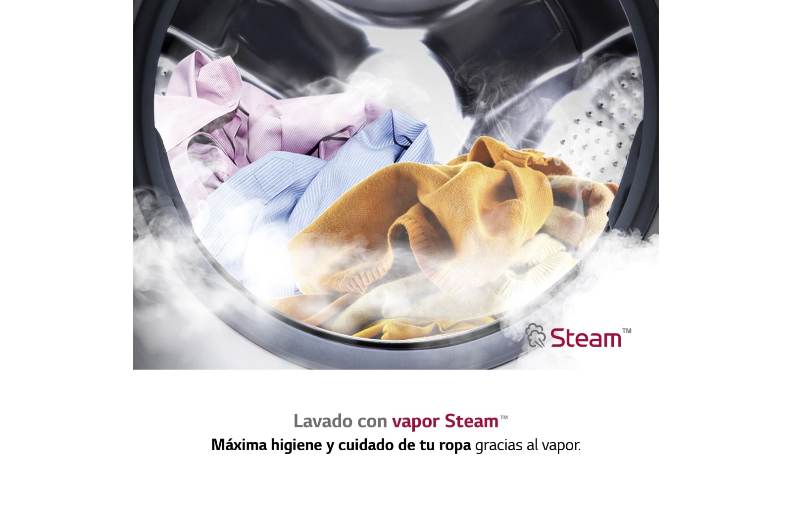 LG Lavadora inteligente AI Direct Drive<sup>TM</sup> con Vapor, 8,5kg, 1200 Clasificación A, Blanca, Serie 305, F2WV3058S3W