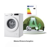 LG Lavadora inteligente AI Direct Drive<sup>TM</sup> con Vapor, 8,5kg, 1200 Clasificación A, Blanca, Serie 305, F2WV3058S3W