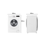 LG Lavadora inteligente AI Direct Drive<sup>TM</sup> con Vapor, 8,5kg, 1200 Clasificación A, Blanca, Serie 305, F2WV3058S3W
