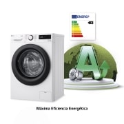 LG Lavadora AI Direct Drive con Vapor 8,5kg, 1200 Clasificación A, Blanca, Serie 305- Fondo especial, F2WV3058S6W