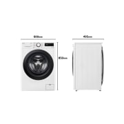 LG Lavadora AI Direct Drive con Vapor 8,5kg, 1200 Clasificación A, Blanca, Serie 305- Fondo especial, F2WV3058S6W