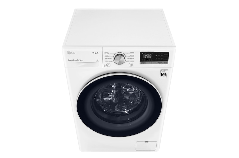 LG Lavasecadora inteligente AI Direct Drive 8/5kg, 1400rpm, Clasificación E, Blanca, Serie 400, F4DN4008N0W