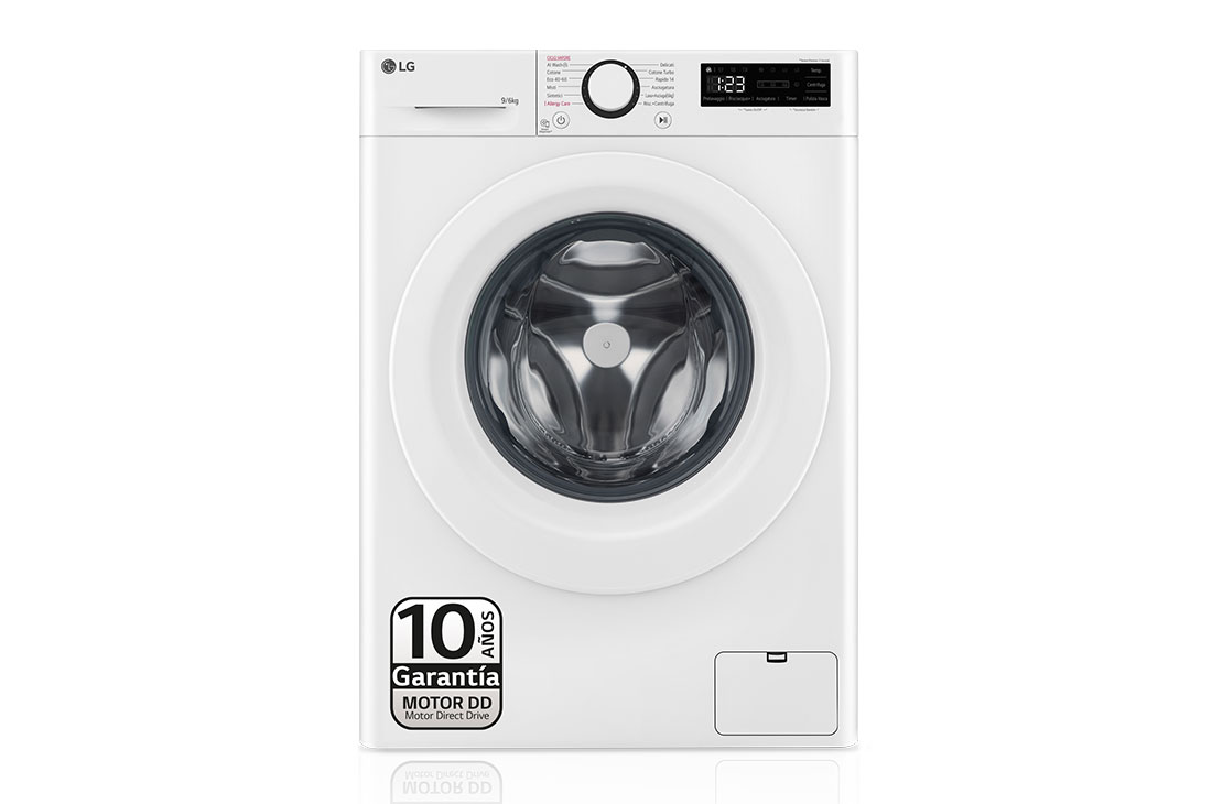 Outlet Lavasecadora inteligente AI Direct Drive TM, Vapor 9/6kg, 1400rpm, Un 10% más eficiente que A(lavado) /D(secado) Blanca, Serie 500 - F4DR5009A3W.OUTLET