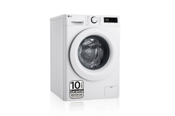 LG Outlet Lavasecadora inteligente AI Direct Drive TM, Vapor 9/6kg, 1400rpm, Un 10% más eficiente que A(lavado) /D(secado) Blanca, Serie 500, F4DR5009A3W.OUTLET
