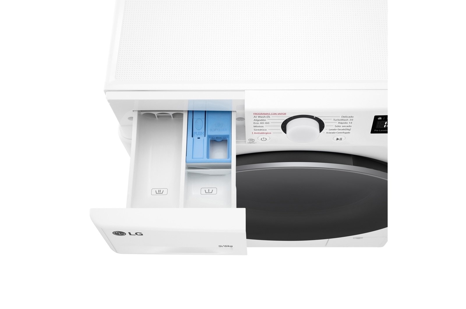 LG Outlet Lavasecadora inteligente AI Direct Drive TM, Turbowash 360º, 9/6kg, 1400rpm, Un 10% más eficiente que A(lavado) / D(secado) Blanca, Serie 600, F4DR6009A1W.OUTLET