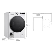 LG Outlet Lavasecadora inteligente AI Direct Drive TM, Turbowash 360º, 9/6kg, 1400rpm, Un 10% más eficiente que A(lavado) / D(secado) Blanca, Serie 600, F4DR6009A1W.OUTLET