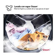 LG Lavasecadora inteligente AI Direct Drive<sup>TM</sup>, Turbowash 360º, 9/6kg, 1400rpm, Un 10% más eficiente que  A(lavado) / D(secado) Negro medio, Serie 600, F4DR6009AGM