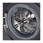 LG Lavasecadora inteligente AI Direct Drive<sup>TM</sup>, Turbowash 360º, 9/6kg, 1400rpm, Un 10% más eficiente que  A(lavado) / D(secado) Negro medio, Serie 600, F4DR6009AGM