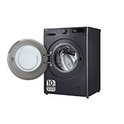 LG Lavasecadora inteligente AI Direct Drive<sup>TM</sup>, Turbowash 360º, 9/6kg, 1400rpm, Un 10% más eficiente que  A(lavado) / D(secado) Negro medio, Serie 600, F4DR6009AGM