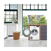 LG Lavasecadora inteligente AI Direct Drive TM, Turbowash 360º, 10/6kg, 1400rpm, Un 10% más eficiente que  A(lavado) /D(secado) Blanca, Serie 600, F4DR6010A0W