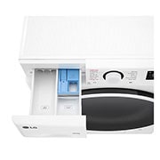 LG Lavasecadora inteligente AI Direct Drive TM, Turbowash 360º, 10/6kg, 1400rpm, Un 10% más eficiente que  A(lavado) /D(secado) Blanca, Serie 600, F4DR6010A0W