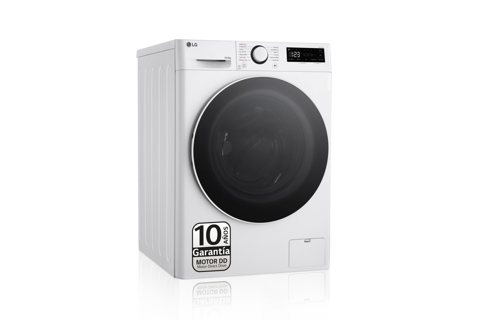 Vista frontal de Outlet Lavasecadora inteligente AI Direct Drive TM, Turbowash 360º, 10/6kg, 1400rpm, Un 10% más eficiente que A(lavado) /D(secado) Blanca, Serie 600 F4DR6010A0W.OUTLET