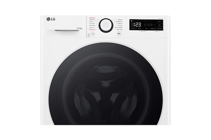 LG Outlet Lavasecadora inteligente AI Direct Drive TM, Turbowash 360º, 10/6kg, 1400rpm, Un 10% más eficiente que A(lavado) /D(secado) Blanca, Serie 600, F4DR6010A0W.OUTLET