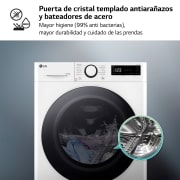 LG Outlet Lavasecadora inteligente AI Direct Drive TM, Turbowash 360º, 10/6kg, 1400rpm, Un 10% más eficiente que A(lavado) /D(secado) Blanca, Serie 600, F4DR6010A0W.OUTLET