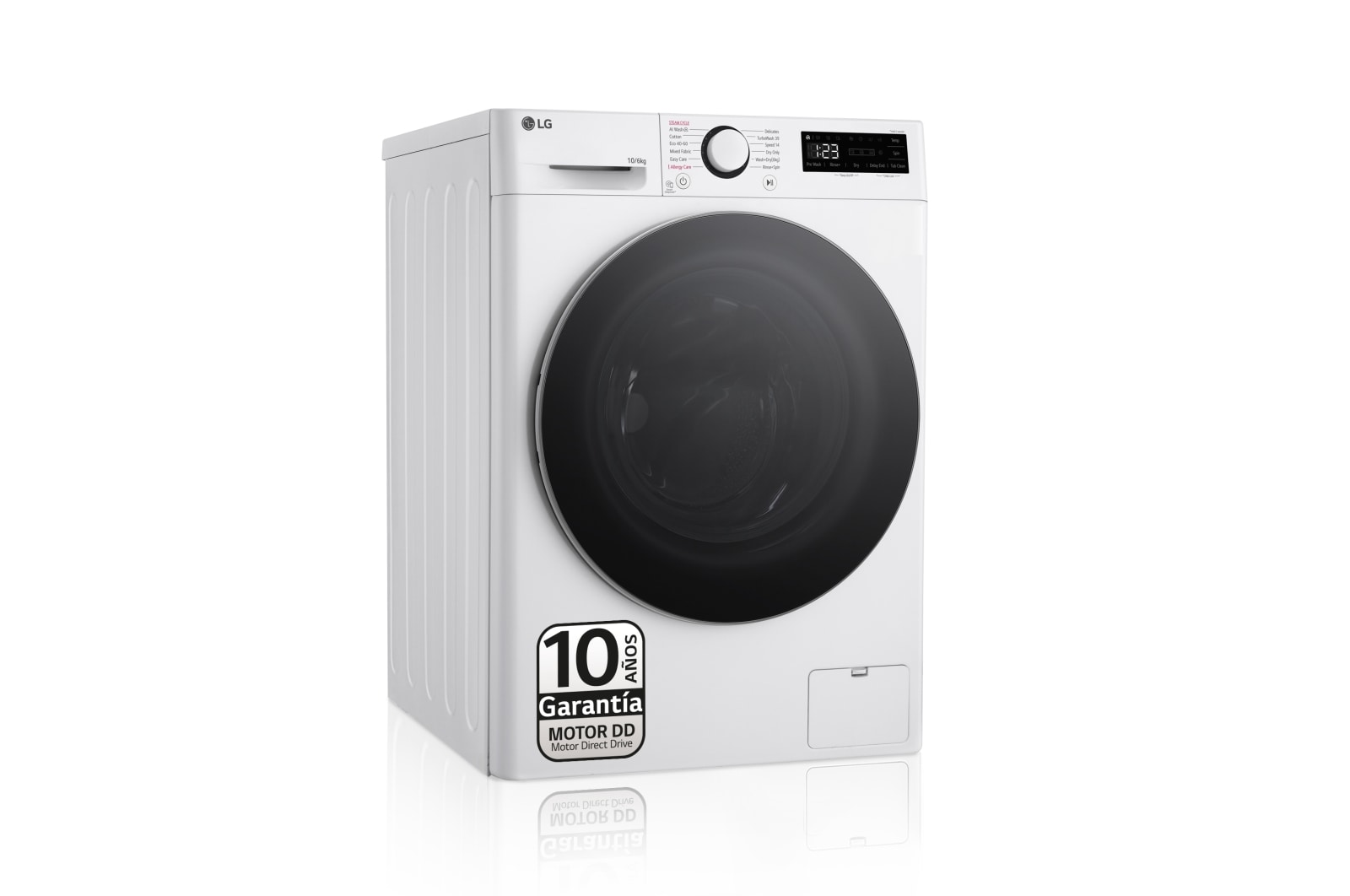Vista frontal de Outlet Lavasecadora inteligente AI Direct Drive TM, Turbowash 360º, 10/6kg, 1400rpm, Un 10% más eficiente que A(lavado) / D(secado) Blanca, Serie 600 F4DR6010A1W.OUTLET
