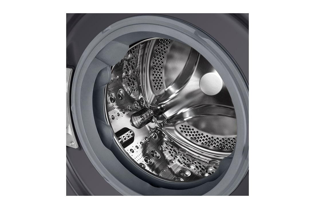 LG Lavasecadora inteligente AI Direct Drive TM, Turbowash 360º, 10/6kg, 1400rpm, Un 10% más eficiente que  A(lavado) / D(secado) Negro medio, Serie 600, F4DR6010AGM