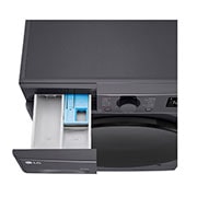 LG Lavasecadora inteligente AI Direct Drive TM, Turbowash 360º, 10/6kg, 1400rpm, Un 10% más eficiente que  A(lavado) / D(secado) Negro medio, Serie 600, F4DR6010AGM
