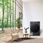 LG Outlet Lavasecadora inteligente AI Direct Drive TM, Turbowash 360º, 10/6kg, 1400rpm, Un 10% más eficiente que A(lavado) / D(secado),Negro medio Serie 600, F4DR6010AGM.OUTLET