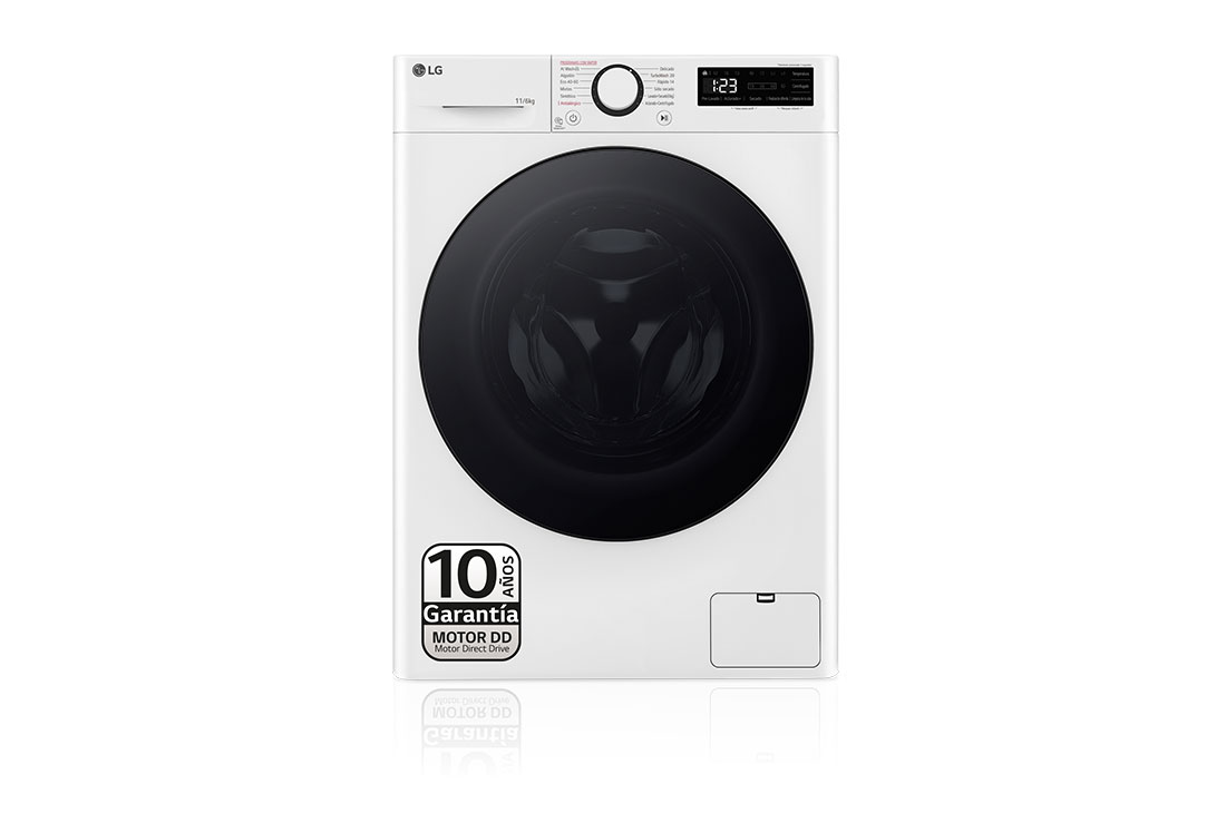 LG Lavasecadora inteligente AI Direct Drive TM, Turbowash 360º, 11/6kg, 1400rpm, Un 10% más eficiente que A(lavado) / D(secado) Blanca, Serie 600, F4DR6011AGW