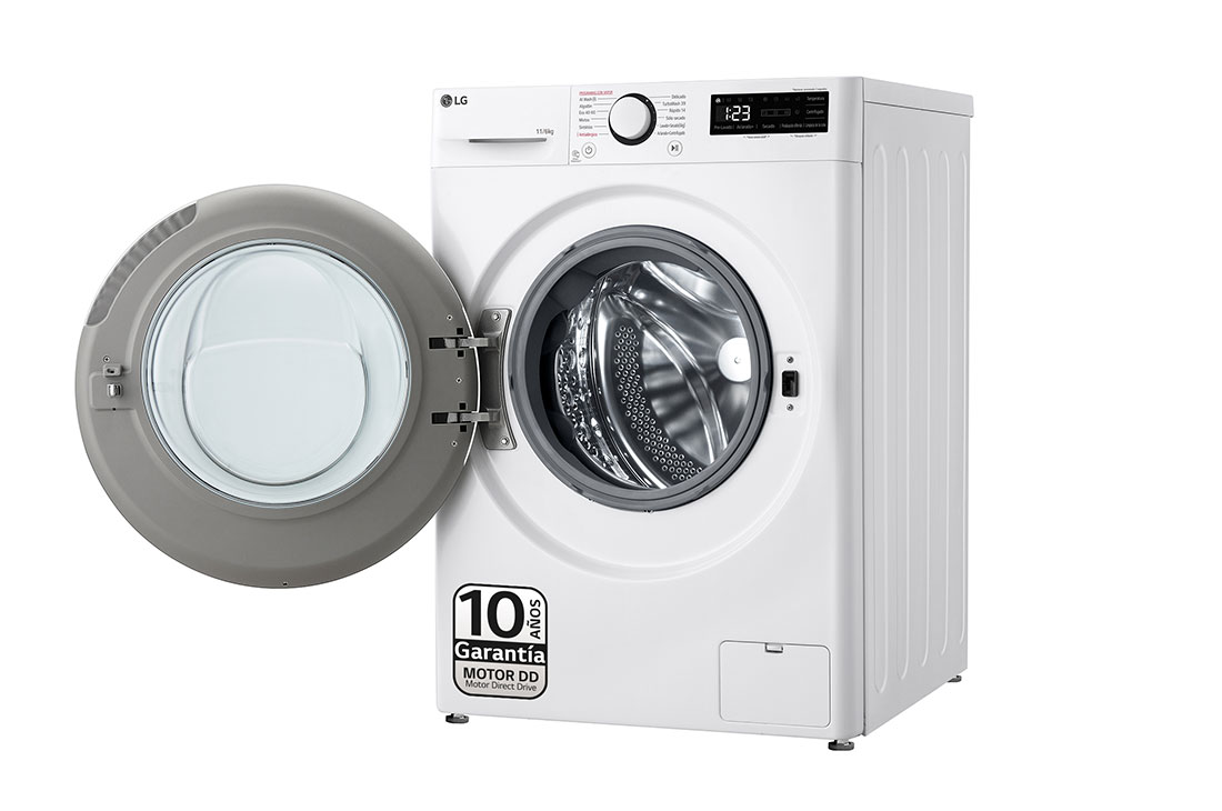 LG Lavasecadora inteligente AI Direct Drive TM, Turbowash 360º, 11/6kg, 1400rpm, Un 10% más eficiente que A(lavado) / D(secado) Blanca, Serie 600, F4DR6011AGW