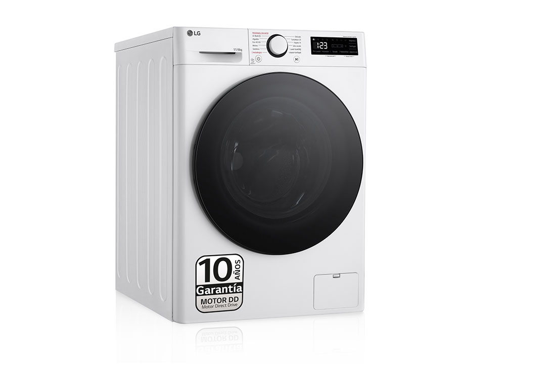 LG Lavasecadora inteligente AI Direct Drive TM, Turbowash 360º, 11/6kg, 1400rpm, Un 10% más eficiente que A(lavado) / D(secado) Blanca, Serie 600, F4DR6011AGW