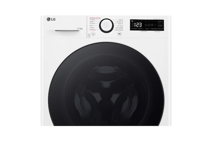 LG Outlet Lavasecadora inteligente AI Direct Drive TM, Turbowash 360º, 11/6kg, 1400rpm, Un 10% más eficiente que A(lavado) / D(secado) Blanca, Serie 600, F4DR6011AGW.OUTLET