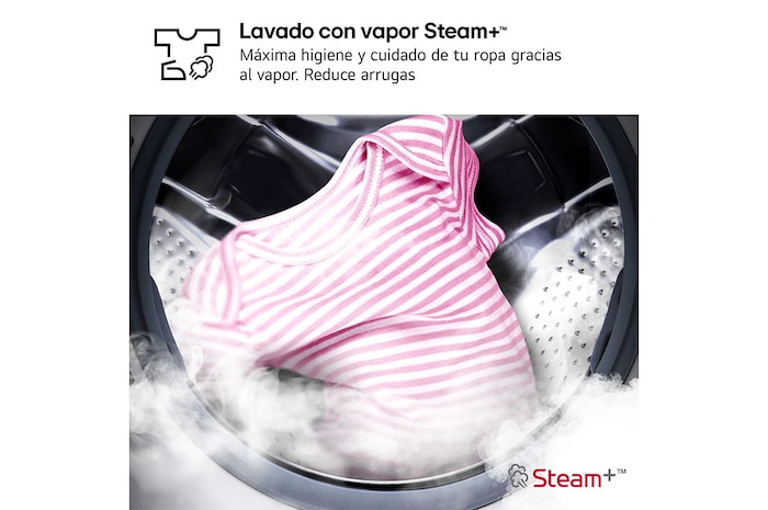 LG Outlet Lavasecadora inteligente AI Direct Drive™, Turbowash 360º, 9/6kg, 1400rpm, Un 10% más eficiente que A(lavado) /D(secado), Inox, Serie 700, F4DR7009AGS.OUTLET
