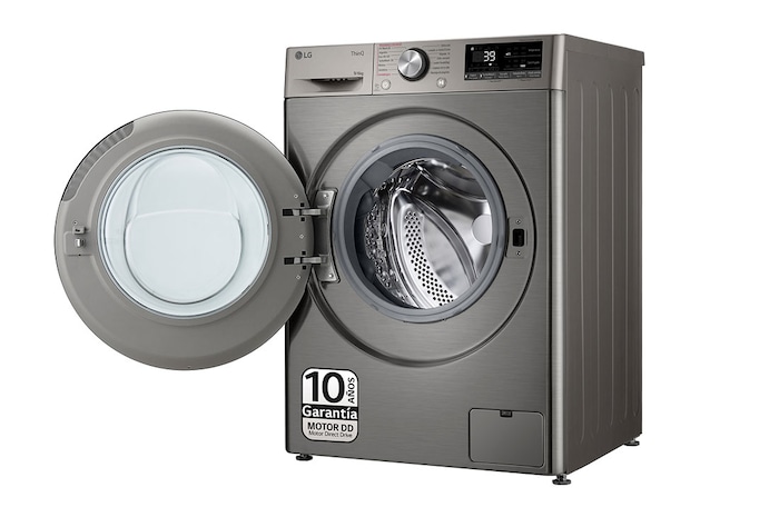 LG Outlet Lavasecadora inteligente AI Direct Drive™, Turbowash 360º, 9/6kg, 1400rpm, Un 10% más eficiente que A(lavado) /D(secado), Inox, Serie 700, F4DR7009AGS.OUTLET