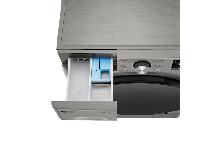 LG Outlet Lavasecadora inteligente AI Direct Drive™, Turbowash 360º, 9/6kg, 1400rpm, Un 10% más eficiente que A(lavado) /D(secado), Inox, Serie 700, F4DR7009AGS.OUTLET
