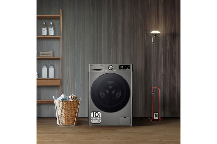 LG Outlet Lavasecadora inteligente AI Direct Drive™, Turbowash 360º, 9/6kg, 1400rpm, Un 10% más eficiente que A(lavado) /D(secado), Inox, Serie 700, F4DR7009AGS.OUTLET