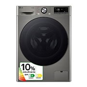 Vista frontal de Outlet Lavasecadora inteligente AI Direct Drive™, Turbowash 360º, 9/6kg, 1400rpm, Un 10% más eficiente que A(lavado) /D(secado), Inox, Serie 700 F4DR7009AGS.OUTLET