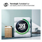 LG Outlet Lavasecadora inteligente AI Direct Drive™, Turbowash 360º, 9/6kg, 1400rpm, Un 10% más eficiente que A(lavado) /D(secado), Inox, Serie 700, F4DR7009AGS.OUTLET
