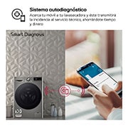 LG Outlet Lavasecadora inteligente AI Direct Drive™, Turbowash 360º, 9/6kg, 1400rpm, Un 10% más eficiente que A(lavado) /D(secado), Inox, Serie 700, F4DR7009AGS.OUTLET