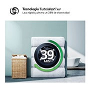 LG Lavasecadora inteligente AI Direct Drive TM, Turbowash 360º, 11/6kg, 1400rpm,  Un 10% más eficiente que  A(lavado) /D(secado) Inox antihuellas, Serie 700, F4DR7011AGS